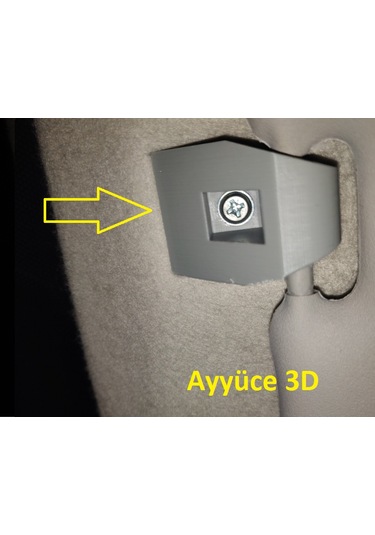Ayyüce 3d, Ford Focus 2000-2007 Güneşlik Klipsi, 2x, Siyah