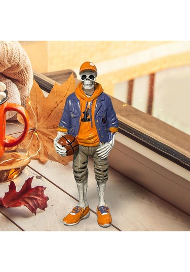 Suntek Cadılar Bayramı İskelet Heykelcik Süs Ev Basketbol