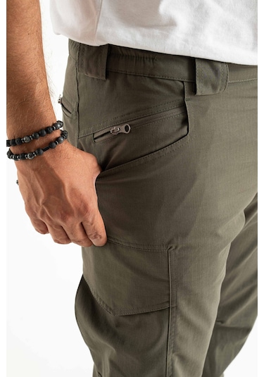 Longberg Erkek Kargo 8 Cepli Taktik Pantolon Haki