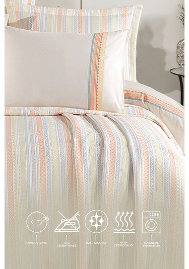 Elart Mellow Modern Çeyiz Paketi 7 Parça 240x250 Cm Tarçın Tarçın