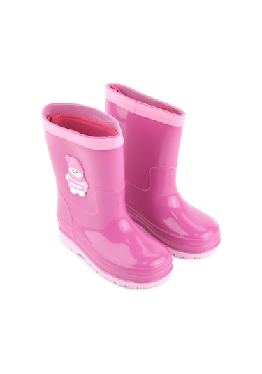 Gezer Kız Çocuk Kışlık İçinde Çıkarılabilir Ek Çoraplı Su Geçirmez Yağmur Bot Çizme Gc2kfm.00682.01.r91.g66 Fuşya