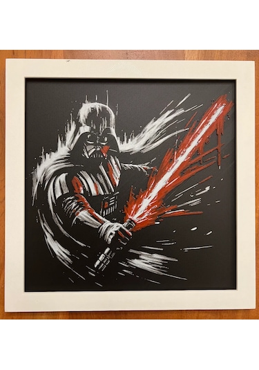 Darth Vader 3d Baskı Tablo Çerceve