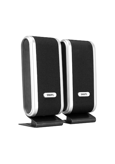 Snopy Sn-820 2.0 Siyah/Gümüş Lcd İnce Tasarım Usb Speaker