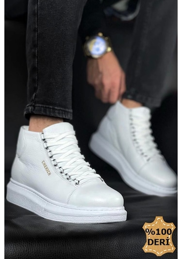 Ch258 Dbt Roma Deri Erkek Bot Beyaz Çok Renkli