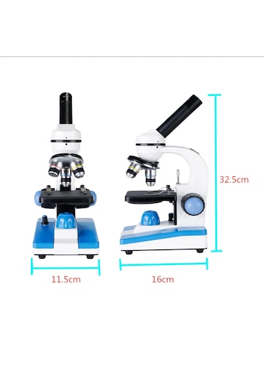 Monozone 2000x Zoom Monoküler Mikroskop Kiti Laboratuvar Eğitim
