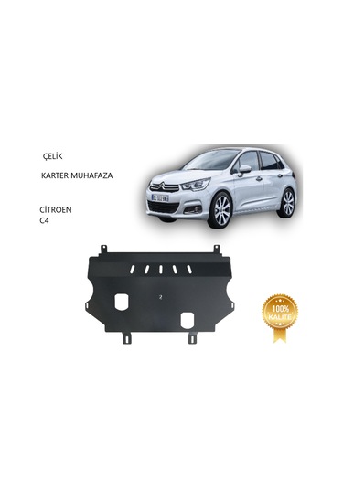 Citroen C4 Çelik Karter Muhafaza Koruma 2010 2011 2012 2013 2014 2015 2016 2017 2018 2019 2020