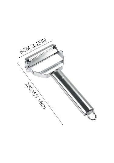 Cordial Yüksek Kalite Paslanmaz Çelik Sebze Meyve Rende Soyucu Silvery Gümüş Rengi