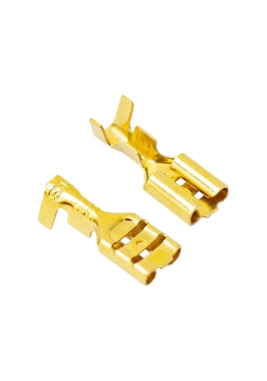 Ayt Sarı Tks-1d Kablo Papuç 6.3 Dişi Terminal 300 Lü Pkaet Kablo Ucu Soketi Klemens