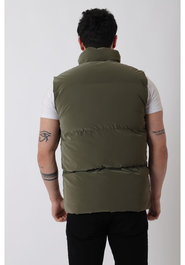 Dik Yaka Demir Fermuarlı Nova Yelek Vks 60325 Siyah