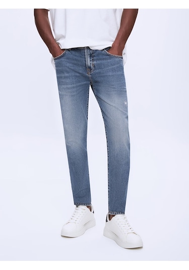 Ltb Dıego X Y Normal Bel Dar Paça Skınny Jean Pantolon 010095149015086 55442 Orta Mavı Mavi