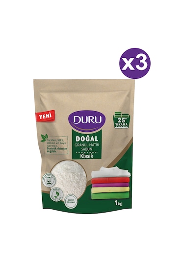 Duru Doğal Granül Matik Sabun Klasik 3 x 1 KG