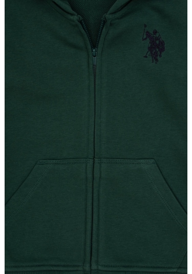 U.s. Polo Assn. Erkek Çocuk Koyu Yeşil Hırka Örme 50316706-vr079 Koyu Yesıl