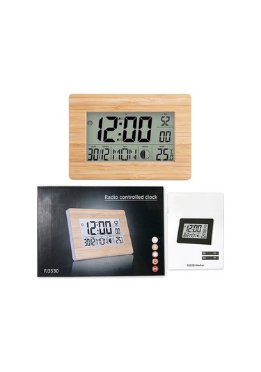 Trendooze Takvim, Sıcaklık Saati Haki Haki Göstergeli Ekranlı Dijital Çift Büyük Atom Alarm, - Dp Haki