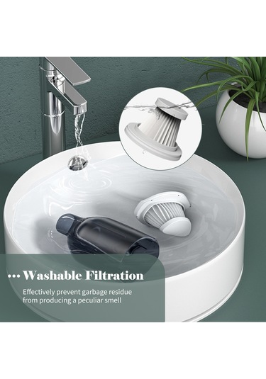 Yifomall "6000pa Güçlü Emişli Kablosuz Araç Ve Ev İçin Taşınabilir Şarjlı El Süpürgesi"