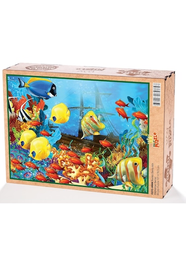 King Of Puzzle Renkli Deniz Altı Ahşap Puzzle 3000 Parça