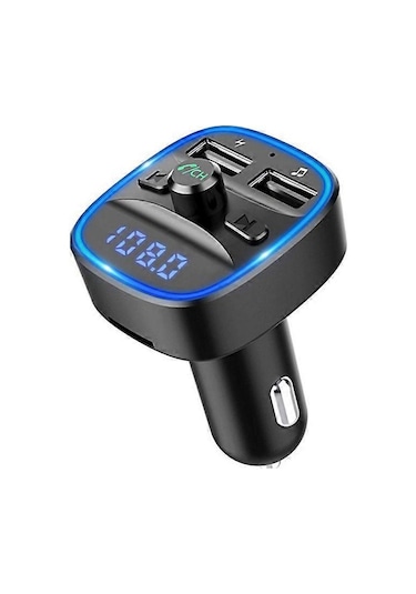 Wireless Bluetooth 5.0 Fm Transmitter Dual Usb Car Charger,car Radio Adapter Music Player Support Usb/sd Card.