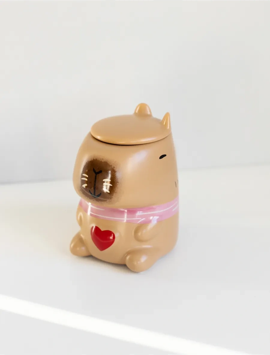 Perex Kapaklı Kupa, Kapibara Kupa, Kapibaralı Kupa 290814102 Bej