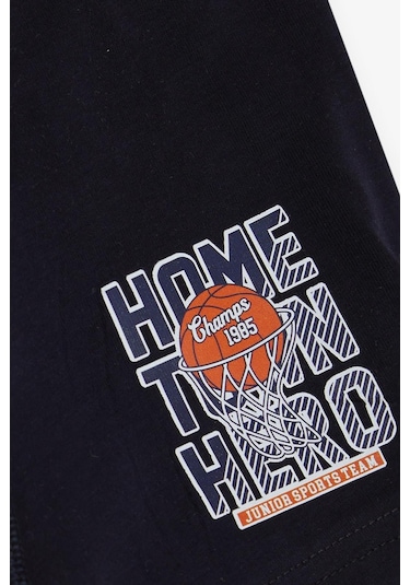 Breeze Erkek Çocuk Boxer Basketbol Temalı 5-8 Yaş, Lacivert-lacivert Lacivert