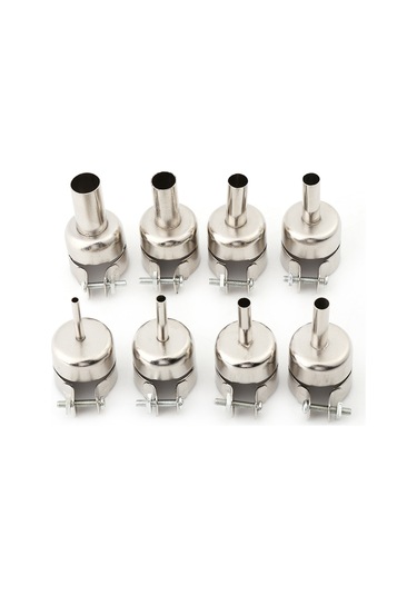 Konesam 8 Parça 850 Serisi Isı Makinesi Uçları 3-12mm - Paslanmaz Çelik, Sabit Kilitleme, Uzun Ömürlü Tamir Aksesuarı