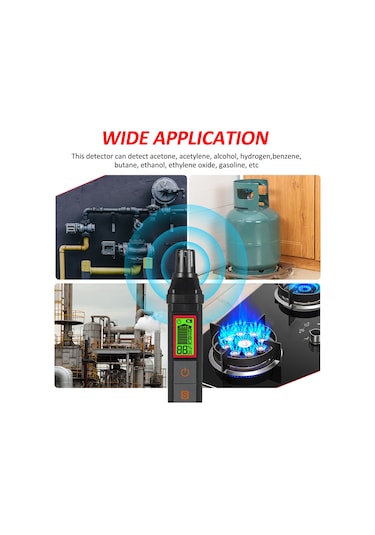 Springsun Habotest Ht56 Kalem Tipi Gaz Kaçak Dedektörü Sesli Ve Görsel Alarmlar Son Derece Hassas Koklayıcı Doğal Gaz Dedektörü