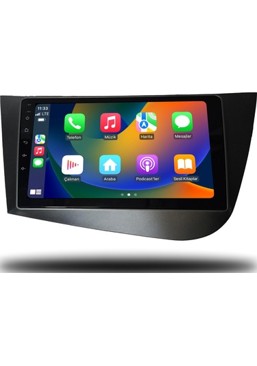 Seat Leon 2006-2012 Uyumlu 8+256 Gb Premium Ekran Android Carplay Multimedya Sistemi Yazılımsal 9"