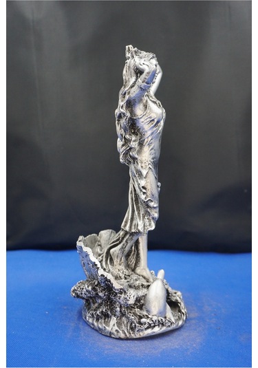 Afrodit Heykel Biblo - 27 Cm Ev Ofis Dekoratif Hediyelik Aksesuar Dekor Gümüş