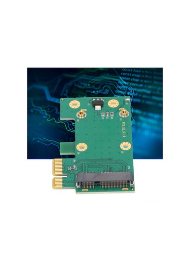 Yuntech01 Masaüstü Bilgisayarlar İçin Mini Pcı-e'den Pcı-e'ye Dönüştürücü Adaptör, Antenli, Plug And Play, Dayanıklı Pcb Malzeme