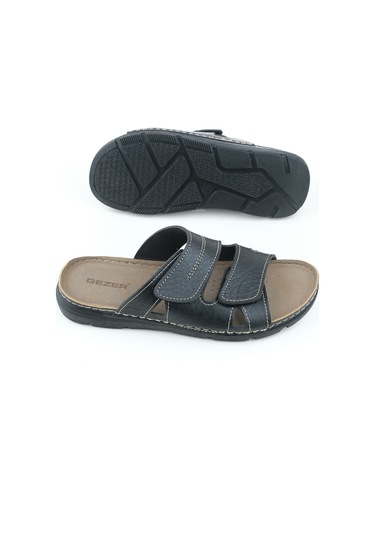 Gezer Yazlık Cırt Cırtlı Ayarlanabilir Rahat Taban Erkek Terlik Gt1yme 13977 06 010 0c Siyah