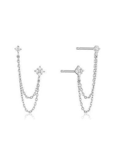 Flybuy Yeni Tasarım Huitan Çıtçıt Püskül Küpe Kadın Gümüş E2077, 1.5cm Sallantılı Gümüş Küpe, Trendy Geometrik Model, Kadınlar İçin Moda Aksesuar Gümüş