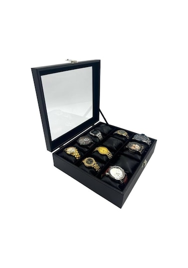 Richbo x 12'li Saat Kutusu Siyah