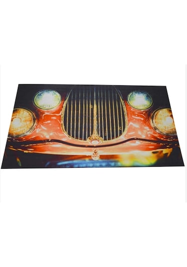 Araba Desenli Kauçuk İç Ve Dış Kapı Önü Paspası 40x70