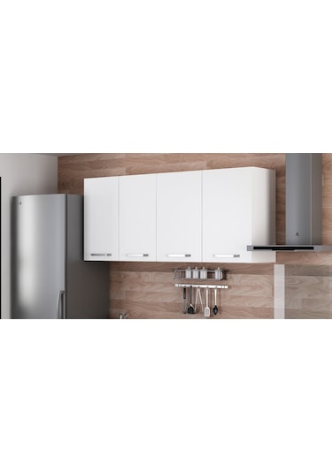 Minar 170 Cm Mutfak Dolabı Beyaz 170-B2-Üst Modül Beyaz