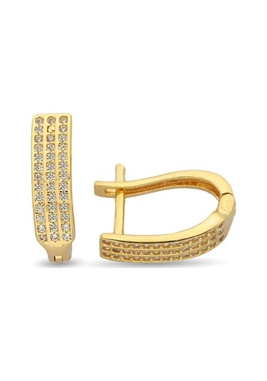 Kadın Sarı Altın Küpe Zküpe014