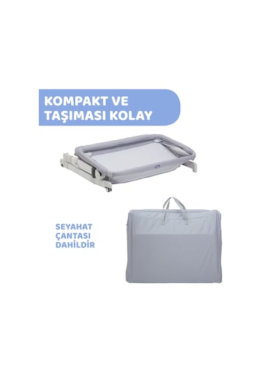 Chicco Next2me Pop Up Anne Yanı Beşik 07079299720000 Gri
