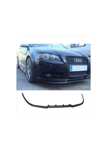 AUDİ A3 2004 - 2012 UYUMLU CUPRA ÖN LİP MAT SİYAH (3 PARÇA)