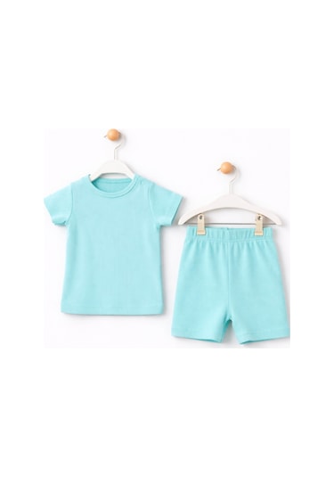 For My Baby Basic Bebek Şortlu Takım Turkuaz