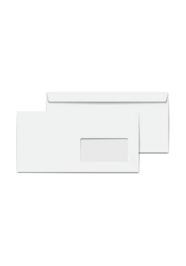Silikonlu Düz Diplomat Zarf 1000 Adet 10.5 x 24 CM 110 G