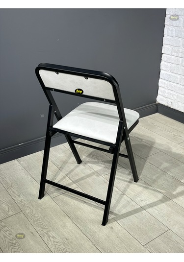 Hey 2'li Katlanır Kamp Sandalyesi Piknik Sandalyesi Kirli Beyaz