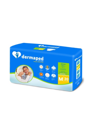 Dermaped Yetişkin Süper Emici Bel Bantlı Hasta Bezi M 30'Lu
