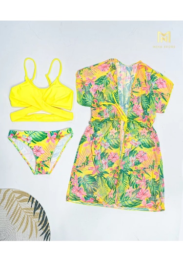 Mına Store 3'lü Bikini Çiftler İçin Ayrı Parçalı Mayo 208022595