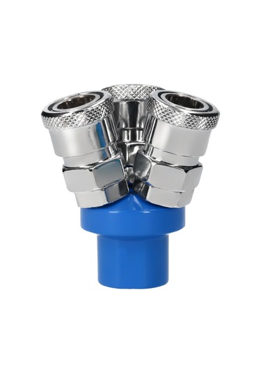 Folinda Pnömatik Otomatik Kilitleme Üç Yollu Hava Borusu Bölücü, 1/4" Pt İç Dişli Smy Bağlantı Elemanı