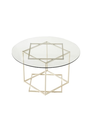 Shannel Gold Metal&cam Orta Sehpa