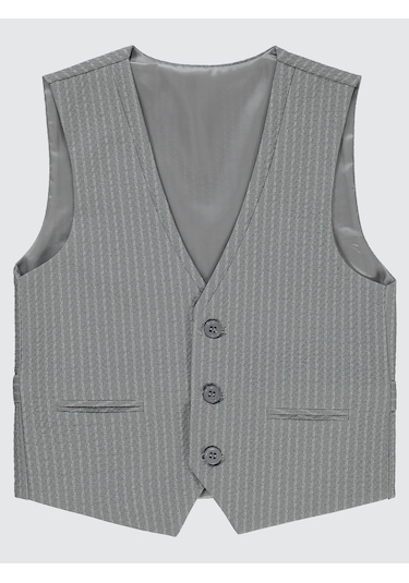 Civil Boys Erkek Çocuk Yelek 6-9 Yaş Gri Gri