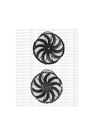 Kraftvoll 08120059 Aksıyel Fan Motoru 24v 12 Komple Yassı Orta Emici Aksıyel Fan Helıs 305mm S 7431567