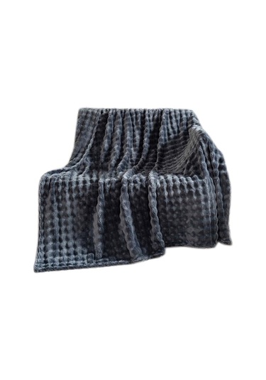 70x100cm Tek Katlı Flanel Battaniye Basit Kalınlaştırılmış Kanepe Örtüsü Yeni Yatak Örtüsü Koyu Gri