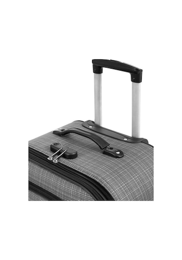 Kabin Boy 4 Teker Kumaş Valiz Gri 1081 Gri