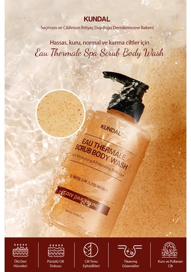 Kundal Cozy Darjeeling Nemlendirici ve Arındırıcı Tanecikli Vücut Yıkama Jeli 500 ML