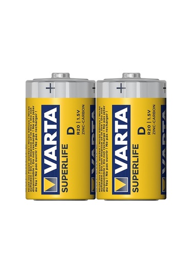 Varta Superlife Çinko Büyük D Boy Pil 24'lü Paket Tdrtr