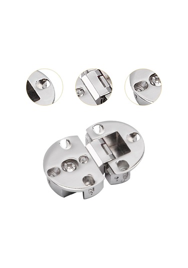 Suntek 2x Flip Menteşeler Pürüzsüz Yuvarlak Kenar Mobilya Gümüş