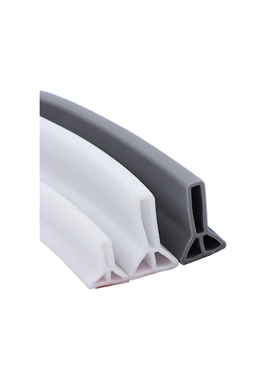 50-300 Cm Kauçuk Silikon Duş Bariyeri Su Durdurucu Banyo Su Geçirmez Şerit 3cm-beyaz 100cm